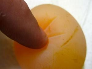 Мягкое куриное яйцо без скорлупы