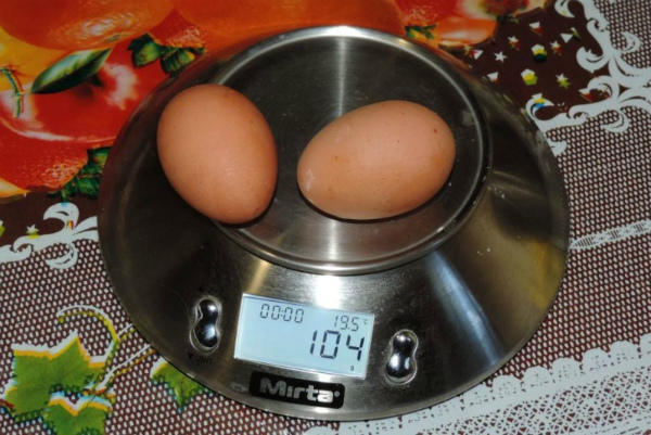 Внешний вид яиц вельзумерских кур